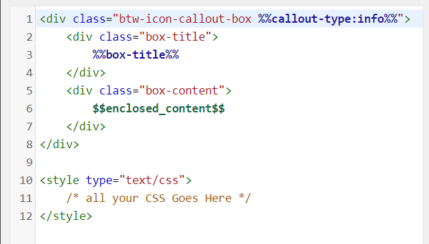 How to inline CSS for Shortcoder shortcodes