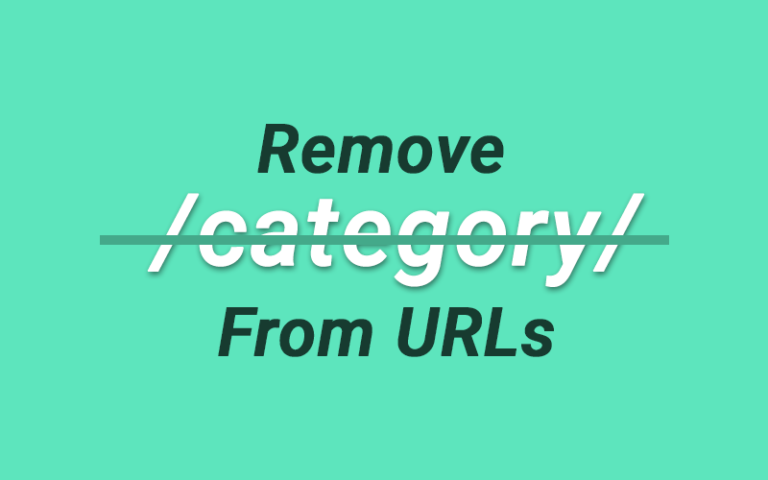 Remove the Category Base from WordPress URLs