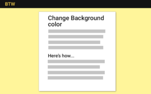 How to change the background color of a specific page or post