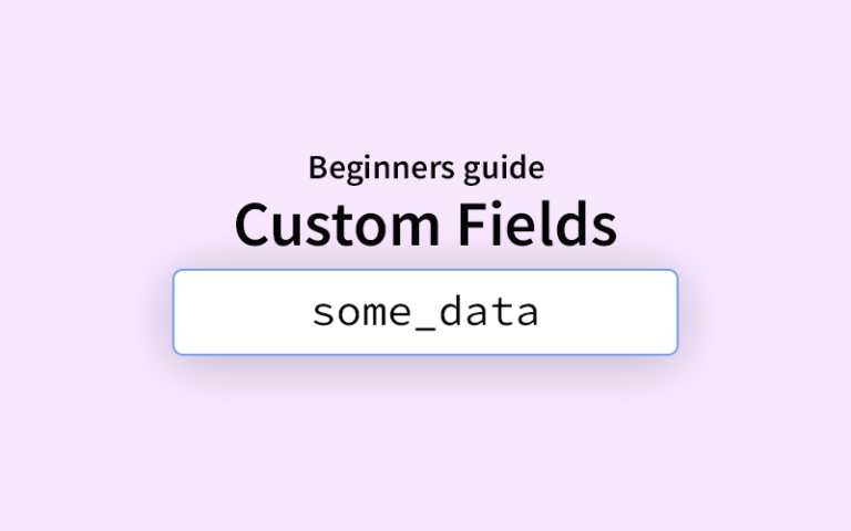 Custom Fields in WordPress
